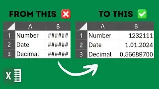 How to fix #### / Hashtag error in Excel