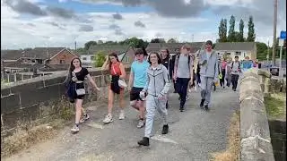 Middleton Tech students walk up Tandle Hill for suicide prevention charity