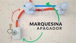 ELECTRICIDAD EN MARQUESINA (2 lámparas - 1 apagador) - Tutorial ¡paso a paso!