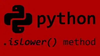Python islower() string method
