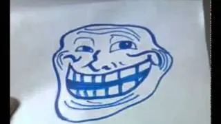 How to draw internet meme - Trollface