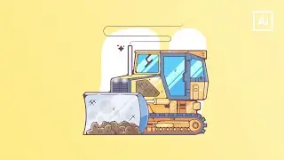 Bulldozer | Adobe Illustrator