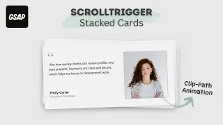 Stacked Card Animation with GSAP ScrollTrigger 