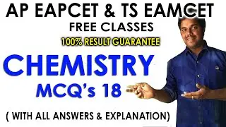 Chemistry Eapcet Model Questions Part 18 | Chemistry MCQ | EAMCET 2021 | EAPCET | AP EAPCET 2021