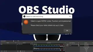Fix: Nvidia Nvenc Obs Error