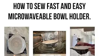 How to sew a quick and easy microwaveable bowl holder koozie cozy beginner friendly