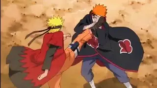 Pain arc - Naruto Shippuden , Pain invasion in Hidden Leaf village , Naruto vs Pain .