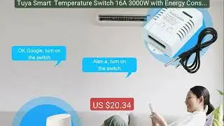 Tuya Smart  Temperature Switch 16A 3000W with Energy Consumpti... — Best Buy 2026 | Great Quality!