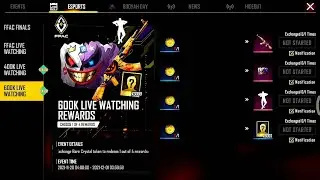 Free Fire FFic 2021 live Watching Rewards|| Free fire 400k 600k whatching rewards