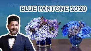Blue Floral Arrangement DIY (2020 Pantone Color of the Year)