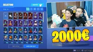 😨 SCOPRO QUANTO HA SPESO MIO CUGINO DI 7 ANNI su FORTNITE!