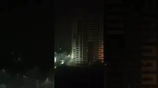 начало сильнейшей грозы