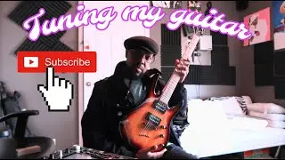 Tuning my guitar using MPC Live #music
