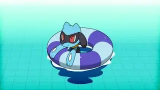 Just Riolu Swimming in a Loop