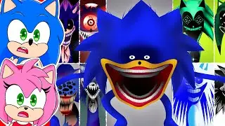 Sonic and Amy watch Phase 1-2 VS Phase 3-4 VS Phase 5-30 VS Phase 31 Sonic EXE in Incredibox Sprunki