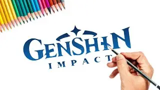 Genshin Impact game logo drawing / Colorful drawings / How to draw