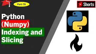 Python (numpy): Indexing and Slicing 