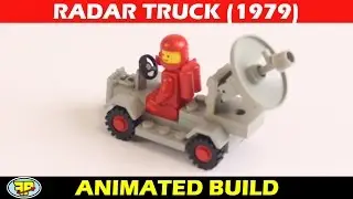 LEGO 889 Classic Space Radar Truck  - stop motion set review