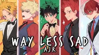 Nightcore ↬ Way Less Sad [Switching Vocals]