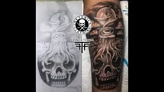 Custom Skull Tattoo by Francis Fernandez