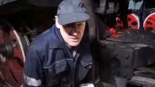 Растопка паровоза в зимних условиях