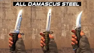 CS2 All Damascus Steel Knives - In Game showcase [4K60FPS]
