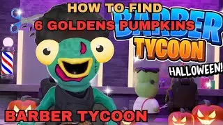 HOW TO FIND 6 SECRET GOLD PUMPKINS 6/6 BARBER TYCOON HALLOWEEN MAP FORTNITE CREATIVE TUTORIAL