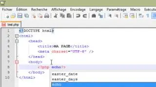 PHP - 5 - Insérer du code PHP dans un document HTML