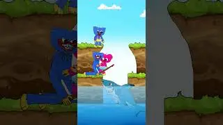 Huggy Wuggy sacrifices himself to protect his child #shorts #animation #memes