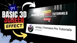 How to create a Basic 3D Screen Effect in Premiere Pro 2023 | Quick Tutorial
