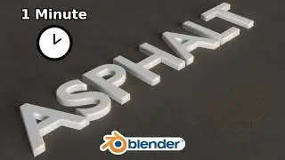 Making an Asphalt material in 1 Minute | Blender 4.0