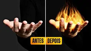 Como fazer EFEITO DE FOGO no Photoshop - Tutorial