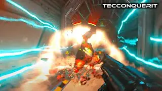 DOOM Eternal fight in the High Tech Corridor Part 1