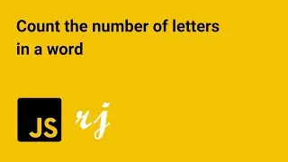 Count the number of letters in a word