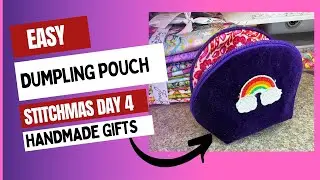 EASY quick SEWING tutorial, Elizabeth Pouch! (Dumpling Pouch) STITCHMAS DAY 4
