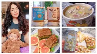 Healthy What I Eat In A Day While Breastfeeding! Postpartum Meal & Nutrition Routine [CC]