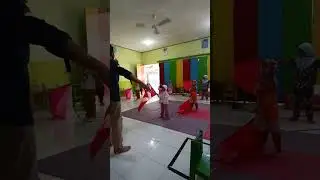 Hari pertama ngajar TK #dance #marching #marchingshow #sekolah #drumcorps #colorguard #drumband