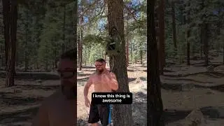 Why is Tony showering at camp?