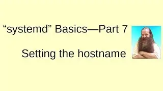 Setting the hostname with systemd
