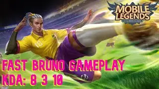 Gameplay: Fast Bruno KDA (Commix and More Plays Mobile Legends)