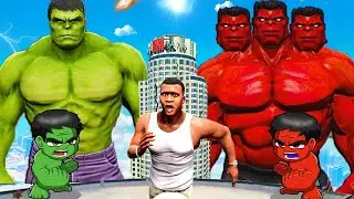 Franklin Became Giant God Avengers To Fight With LAVA God in GTA5 | GTA5 Avengers