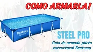 Guía de instalación piscina Bestway rectangular Splash - Como armar Pileta Bestway Steel Pro