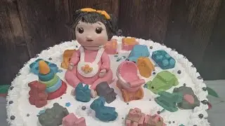 детский торт с фигуркой КаРаПуЗ👶🎂