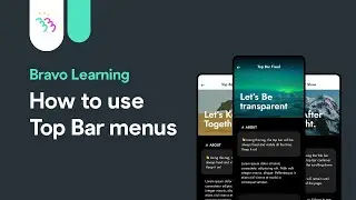 How to enhance the Top Bar on Bravo Studio
