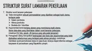 Video Ajar Rangkuman Surat Lamaran Pekerjaan Kelas 12 SMA