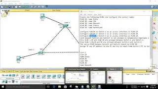 How to configure VLAN and DTP in Cisco Packet Tracer || Configuration