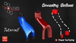Constrains - Connecting 3 Different pipes With | Power Surfacing | Solidworks