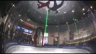 Skydiving at ifly flight 2, high flight