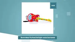Electric Guitar Toy Sound And Lights- musical instruments