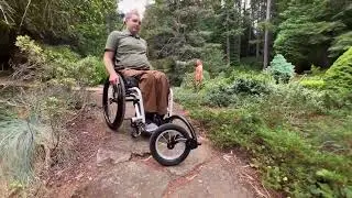 FreeWheel + SmartDrive MX2+ @ Mingus Park - TiLite Wheelchair Cruising